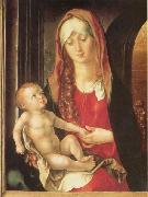 Maria mit Kind vor einem Torbogen